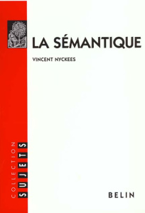 La sémantique - Nyckees Vincent