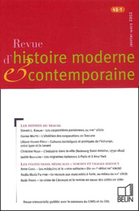Revue d'histoire moderne et contemporaine/491/Les mondes du travail - Milza Pierre