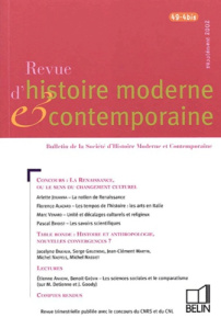 Revue d'histoire moderne et contemporaine/494/Revue d'histoire moderne et contemporaine Tome 494 - Milza Pierre
