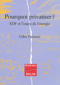 Pourquoi privatiser ? EDF et l'enjeu de l'économie - Darmois Gilles