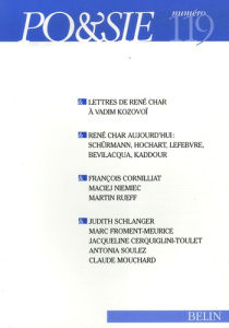 Po&sie N° 119, 1er trimestre 2007 : René Char aujourd'hui - Deguy Michel ; Mouchard Claude ; Rueff Martin