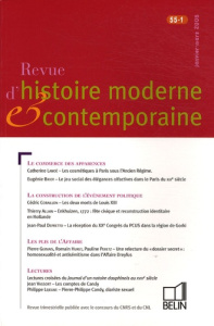 Revue d'histoire moderne et contemporaine Tome 55 N° 1, Janvier-mars 2008 - Lanoë Catherine
