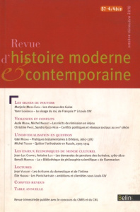 Revue d'histoire moderne et contemporaine Tome 57 N° 4/4 bis, octobre-décembre 2010 - Milza Pierre ; Roche Daniel