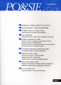 Po&sie N° 137-138 - DEGUY MICHEL