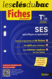 Sciences économiques et sociales spécifique et spécialité Tle ES. Fiches détachables - Giraud Frédérique ; Ladouceur Benoît ; Farkas Oliv