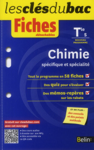 Chimie Tle S spécifique et spécialité. Fiches détachables - Elgrishi Noémie ; Toupin Johanna