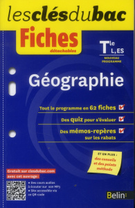 Géographie Tles L, ES. Fiches détachables - Dutel Floriane ; Vincent François