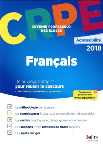 CRPE Français. Epreuve écrite d'admissibilité, Edition 2019 - Clinquart Nadia ; Richard Franck ; Enfert Guilleme