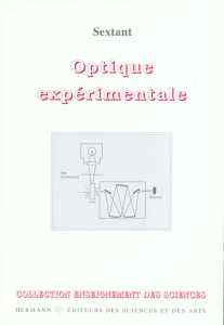 OPTIQUE EXPERIMENTALE - SEXTANT