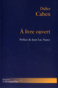 A livre ouvert - Cahen Didier