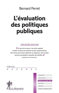 L'évaluation des politiques publiques. 3e édition - Perret Bernard
