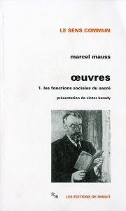 Oeuvres. Tome 1 - Mauss Marcel