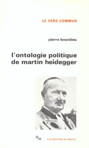 L'ontologie politique de Martin Heidegger - Bourdieu Pierre