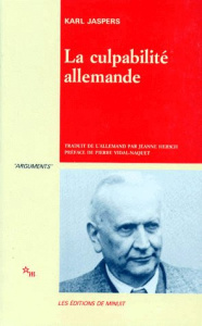 La Culpabilité allemande - Jaspers Karl