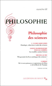 Philosophie N° 68 Décembre 2000 : Philosophie des sciences - COLLECTIF