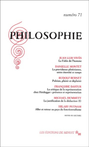 Philosophie N° 71 Septembre 2001 - COLLECTIF