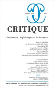 Critique N° 682 Mars 2004 : Leo Strauss : le philosophe et les faucons - Kriegel Maurice ; Howard Dick ; Mason John-G ; Bur