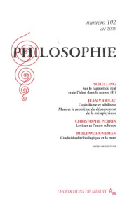 Philosophie N° 102, été 2009 - Schelling Friedrich von ; Vioulac Jean ; Perrin Ch