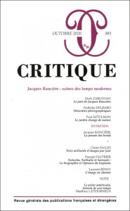 Critique N° 881 : Jacques Rancière : scènes des temps modernes - COLLECTIF