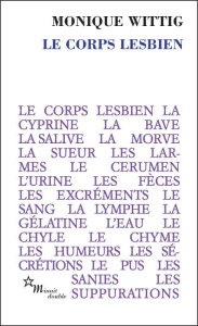Le corps lesbien - Wittig Monique