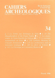 Cahiers archéologiques N° 34/1986 - Moran Neil K.