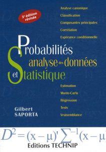 Probabilités, analyse des données et statistique. 3e édition - Saporta Gilbert