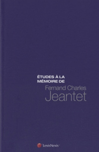 Etudes à la mémoire de F-C Jeantet - Jeantet Fernand Charles
