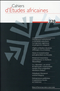 Cahiers d'études africaines N° 220/2015 - COLLECTIF