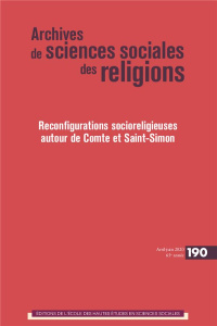 Archives de sciences sociales des religions N° 190 : Reconfigurations socioreligieuses autour de Com - LASSAVE PIERRE