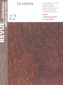Revue de la Bibliothèque nationale de France N° 12/2002 : La reliure - COLLECTIF