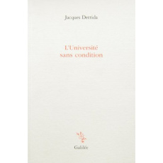 L'Université sans condition - Derrida Jacques