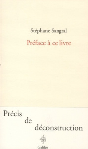 Préface à ce livre - Sangral Stéphane