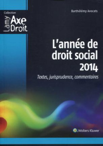 L'année de droit social 2014. Textes, jurisprudence, commentaires - ANTONMATTEI/JEAN