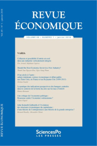 Revue économique N° 69 tome 1 : Revue economique 69 t1 - COLLECTIF
