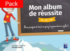 Mon album de réussite CP, CE1, CE2. Mes progrès et tout ce que j'apprends en cycle 2. Pack de 10 - Adad Danièle