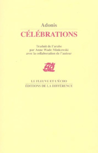 Célébrations. 2e édition - ADONIS