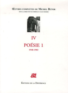 Poésie. Tome 1 (1948-1983) - Butor Michel ; Calle-Gruber Mireille