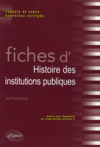 Fiches d'histoire des institutions publiques - Brégi Jean-François