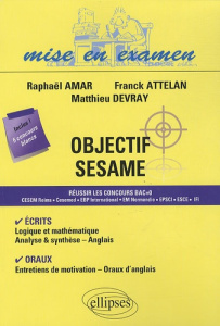 Objectif SESAME - Amar Raphaël ; Attelan Franck ; Devray Mathieu ; N