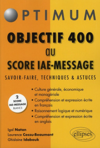 OBJECTIF 400 AU SCORE IAE-MESSAGE - NATAN/COSSU-BEAUMONT