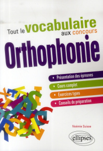 Tout le vocabulaire aux concours d'orthophonie - Suisse Noémie