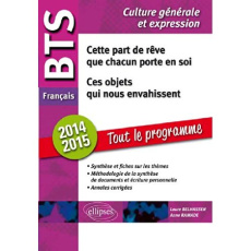 Cette part de rêve que chacun porte en soi ; Ces objets qui nous envahissent. BTS Français, épreuve - Belhassen Laure ; Ramade Anne