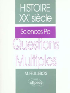 Histoire XXe siècle. Questions multiples, Sciences Po - Feuillebois Michel