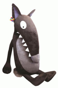 PELUCHE LOUP DE LUXE 1,30 M - LALLEMAND/THUILLIER