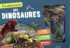 A la découverte des dinosaures. Coffret avec 1 plateau aimanté et 39 pièces magnétiques - Ousset Emmanuelle