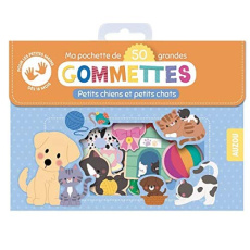 MA POCHETTE DE 50 GRANDES GOMMETTES - PETITS CHIENS ET PETITS CHATS - SEJUNG KIM