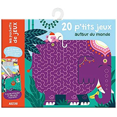 20 p'tits jeux autour du monde. 5 labyrinthes, 5 cherche et trouve, 5 points à relier, 5 mots mêlés. - LOULOU/TUMMIE