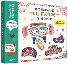 MON COFFRET D'ARTISTE - MES MASQUES DU MONDE A DECORER - LAPEYRE EMILIE