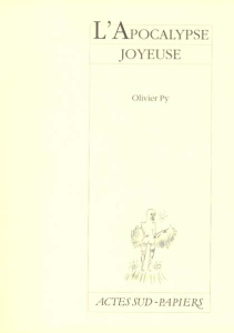 L'Apocalypse joyeuse - Py Olivier