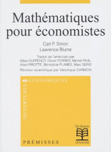 Mathématiques pour économistes - Blume Lawrence ; Simon Carl-P
